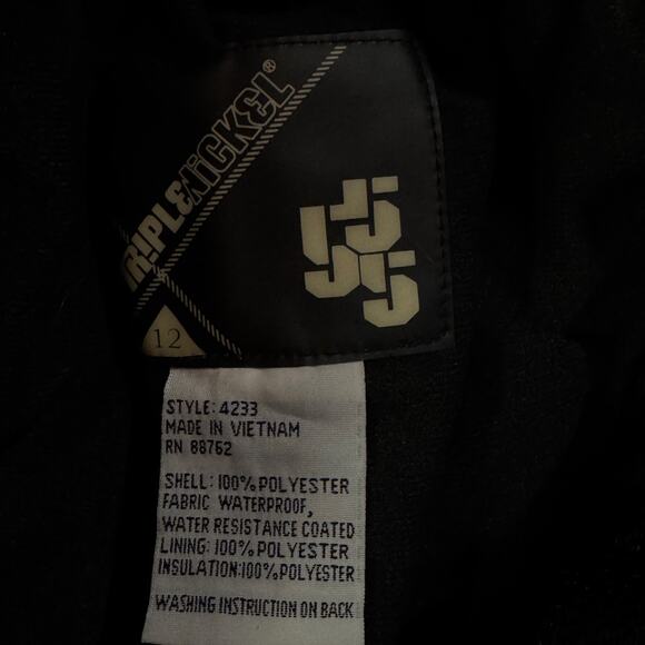 Triple Nickel 555 Youth SZ 12 Ski Pants Plaid Snowboard Insulated Zip Pockets - Picture 9 of 10